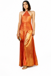 Off Shoulder Corset Maxi Dress