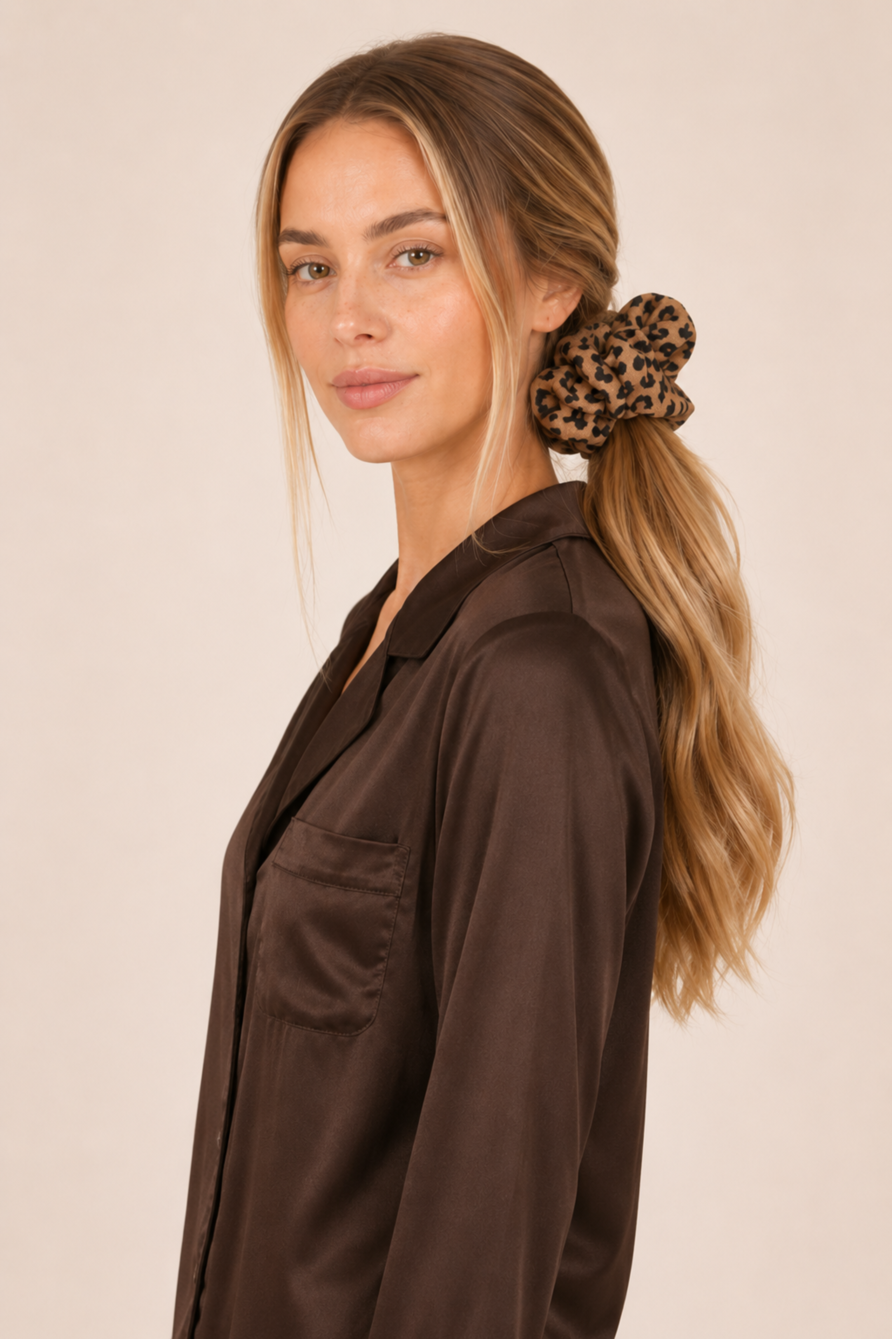 Leopard Scrunchie