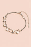 Silver Star Charm Bracelet