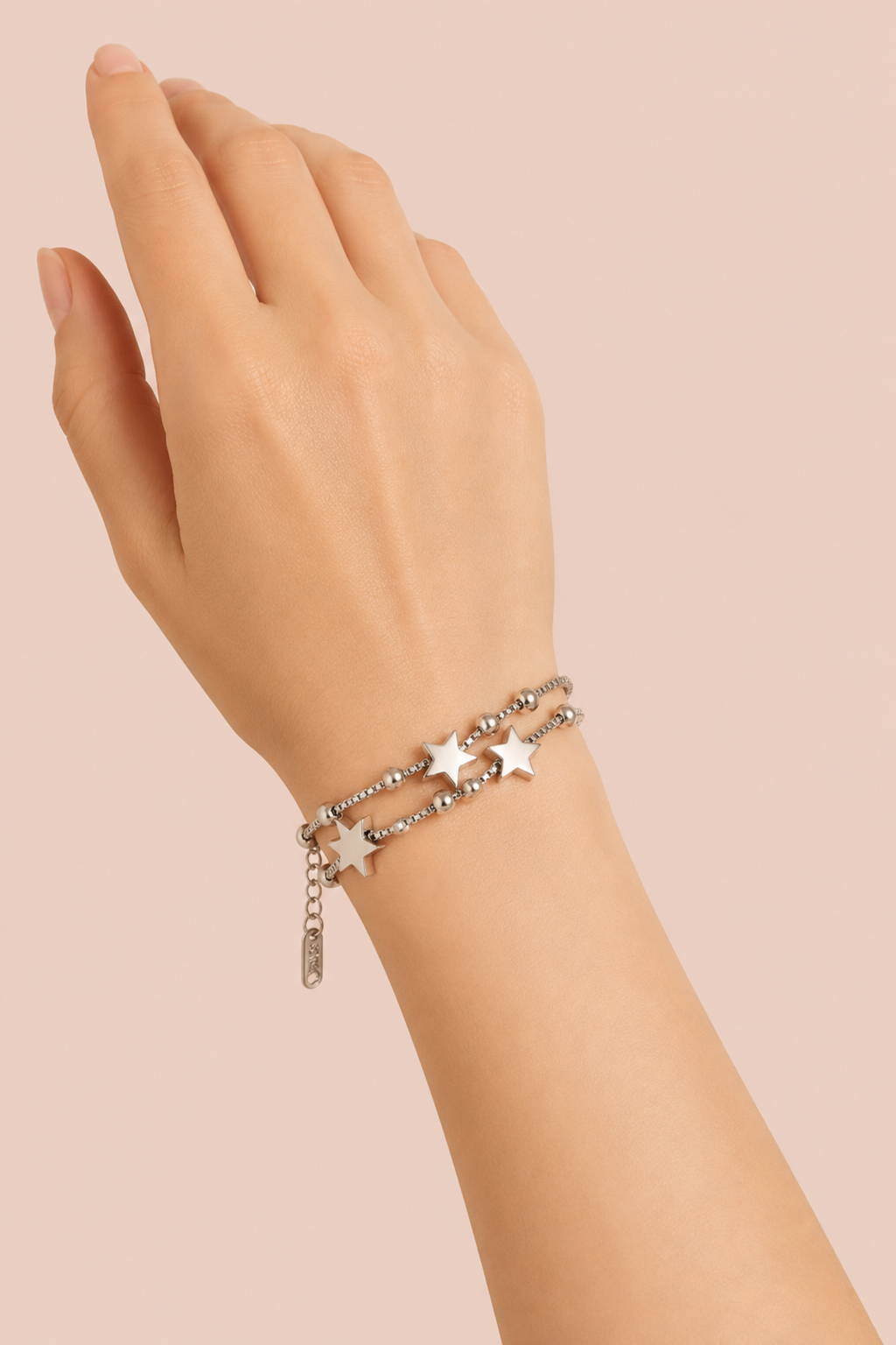 Silver Star Charm Bracelet