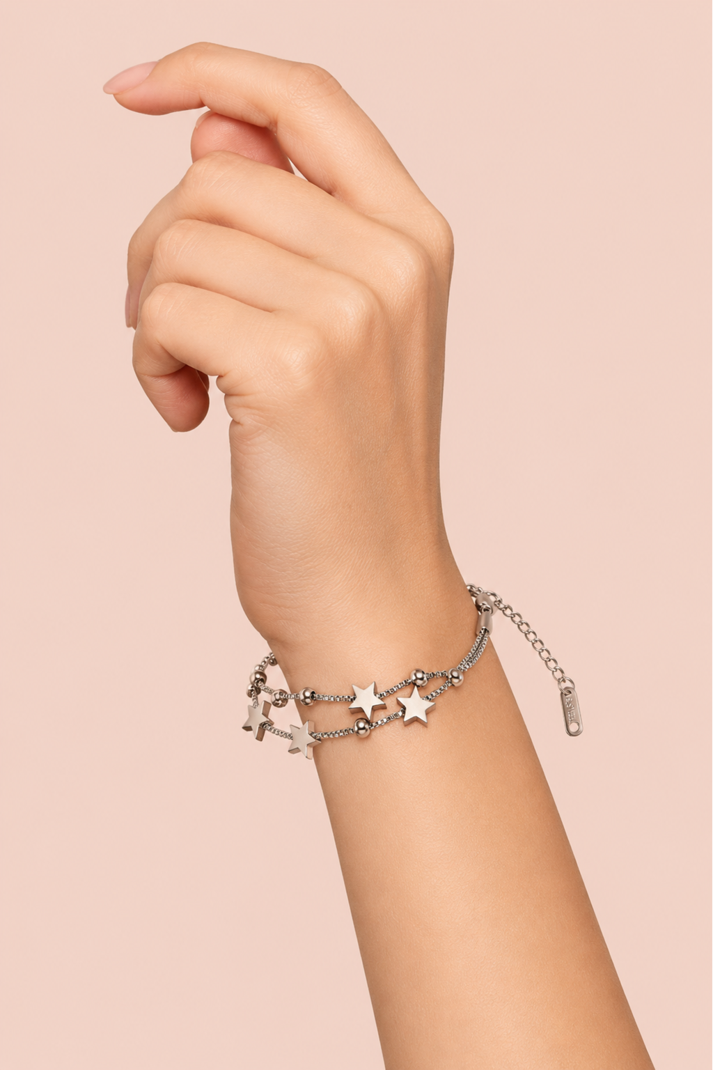 Silver Star Charm Bracelet