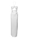 Cut Out Halter Maxi Dress